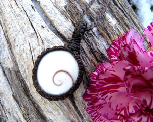 Shiva eye shell necklace unique gifts for teen spiral soul mate anniversary necklace gift for friend ocean surfer theme jewelry for her