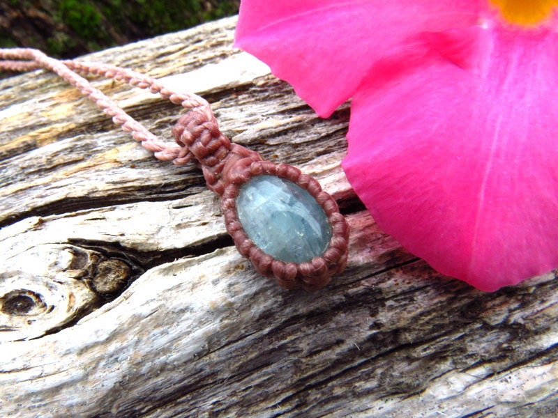 Macrame Necklace | Garden Quartz outlets Aquamarine