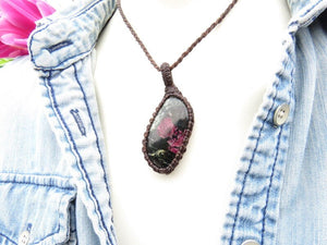 Eudialyte Necklace / Eudialyte jewelry / eudialyte healing properties / eudialyte gemstone / Life Force necklace / Love Force necklace