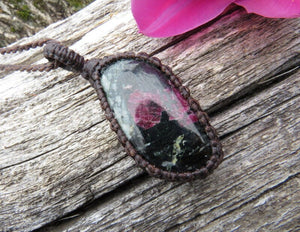 Eudialyte Necklace / Eudialyte jewelry / eudialyte healing properties / eudialyte gemstone / Life Force necklace / Love Force necklace