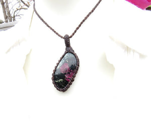 Eudialyte Necklace / Eudialyte jewelry / eudialyte healing properties / eudialyte gemstone / Life Force necklace / Love Force necklace