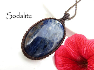 Spiritual Growth / Sodalite Necklace / Sodalite pendant / Boho Jewelry / Healing stone / Necklace gift / gifts for her / unique gift ideas