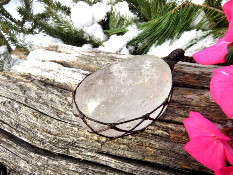 Gifts for the Zen Seeker, Quartz Crystal Necklace, gifts for the boho beauty, crystal jewelry, statement necklace, Healing crystals