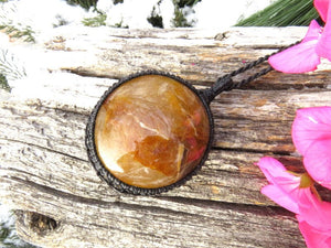 Golden Healer Quartz Necklace, for the zen seeker, for the boho beauty, healing crystal necklace gift, golden healer gemstone pendant,